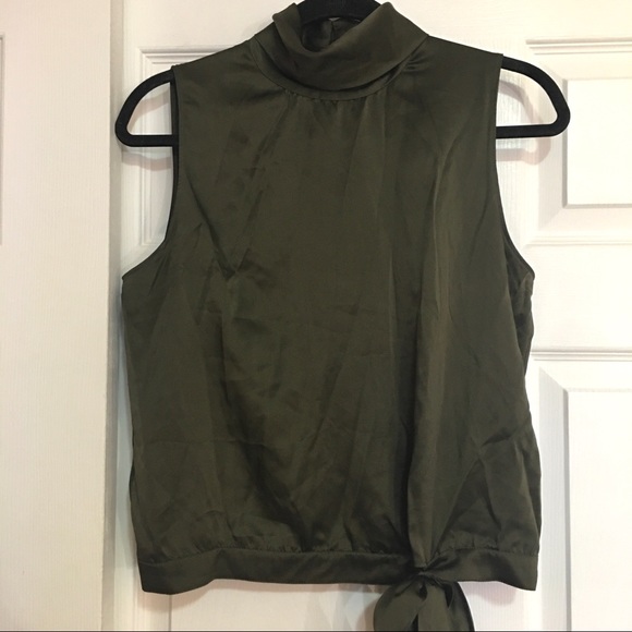 Moschino Cheap and Chic Silk Green Top - Picture 3 of 5